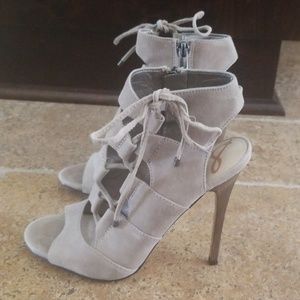 SAM Edelman Suede Beige Size 6 Heels